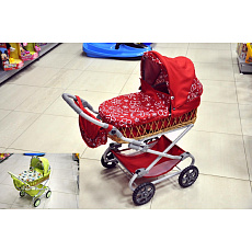 Teddies Kočárek Monika hluboký proutěný 90x40x70cm pro panenky asst 4 barvy Teddies Kočárek Monika hluboký proutěný 90x40x70cm pro panenky asst 4 barvy