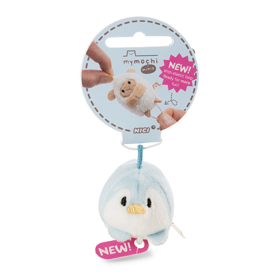 NICI přívěsek MyMochi Tučňák Waddle 5cm, ležící