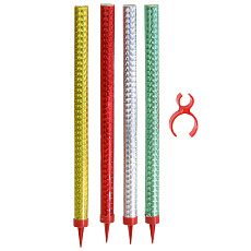 Rappa Fontána párty barevná s držákem na láhev 70 sek 24 cm 4ks