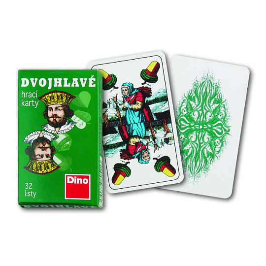 Dino Hry Dino Hrací karty dvouhlavé