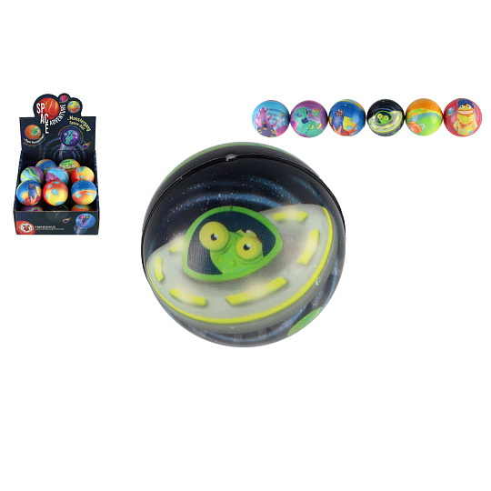 Teddies Míček skákací vesmír pěnový 6cm mix barev