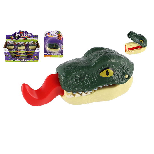 Teddies Dinosaurus hlava plast 9cm na kartě