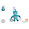 Medvídek babyted chrastítko plyš 30cm závěs na postýlku/kočárek na kartě v sáčku 0m+