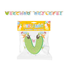 Rappa Papírová girlanda Všechno nejlepší - zelená Rappa Papírová girlanda Všechno nejlepší - zelená