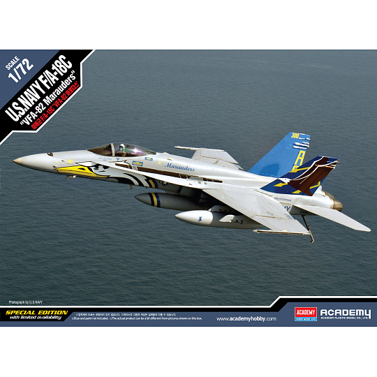 Academy Model Kit letadlo 12534 - F/A-18C U.S NAVY VFA-82 "MARAUDERS" LE: (1:72)