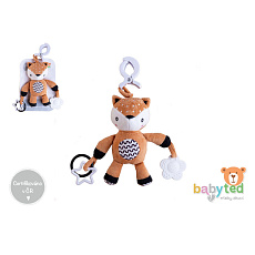 Srneček babyted chrastítko plyš 30cm závěs na postýlku/kočárek na kartě v sáčku 0m+ Srneček babyted chrastítko plyš 30cm závěs na postýlku/kočárek na kartě v sáčku 0m+