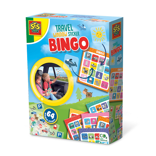 SES Cestovní hra - BINGO, lepení obrázků na okno auta