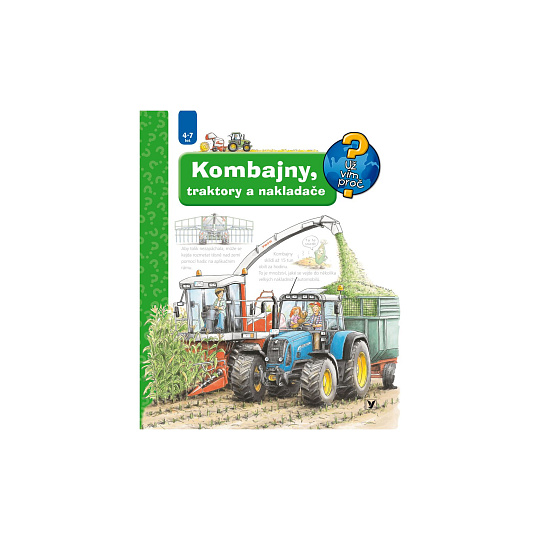 Knížka Kombajny, traktory a nakladače 24x28cm CZ text Knížka Kombajny, traktory a nakladače 24x28cm CZ text