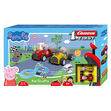 Carrera Autodráha Carrera First Prasátko Peppa/Peppa Pig 2,4m plast +2 auta na bat. v krabici 50x30x7cm