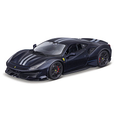 Bburago - RACE+PLAY, Ferrari 488 Pista, tmavě modrá, 1:24