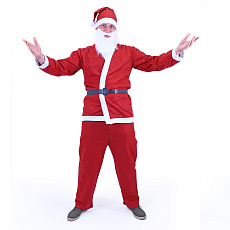 Rappa Kostým Santa Claus (bez vousů) pro dospělé