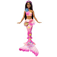 Mattel Barbie Kouzelná květinová mořská víla - tmavovláska