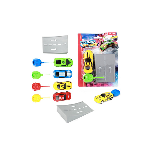 Teddies Auto vystřelovací s rampou plast 9cm 4 barvy