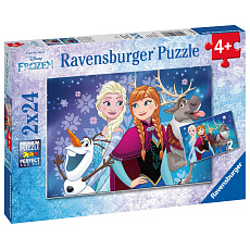 Ravensburger Frozen Ravensburger dětské puzzle Disney Frozen Ledové království 2x24 dílků Ravensburger Frozen Ravensburger dětské puzzle Disney Frozen Ledové království 2x24 dílků