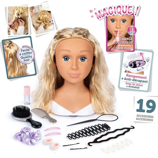 Smoby My Beauty Česací hlava Blond Smoby My Beauty Česací hlava Blond