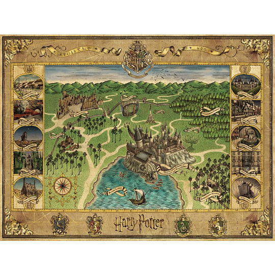 Ravensburger Harry Potter: Mapa Bradavic 1500 dílků Ravensburger Harry Potter: Mapa Bradavic 1500 dílků