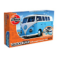Airfix Quick Build auto J6024 - VW Camper Van - modrá