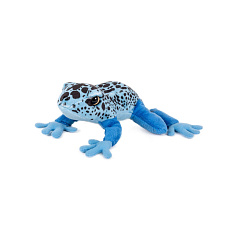 Žába modrá ležící plyš 21x19cm 0m+