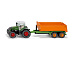SIKU 1989 Farmer - traktor Fendt s vyklápěcím přívěsem, 1:50