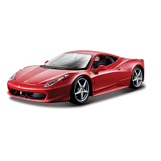 Bburago - RACE+PLAY, Ferrari 458 Italia, červená, 1:24