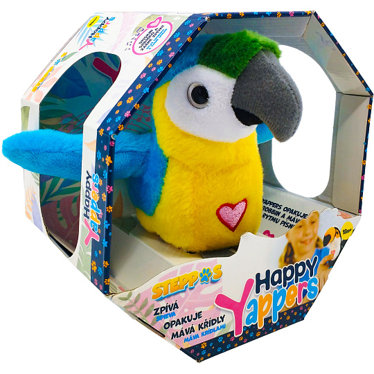 Steppos Mac Toys STEPPOS Happy Yappers Papoušek - modrý
