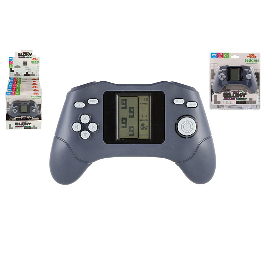 Teddies Digitální hra Padající kostky konzole hlavolam plast 15x9cm na baterie se zvukem