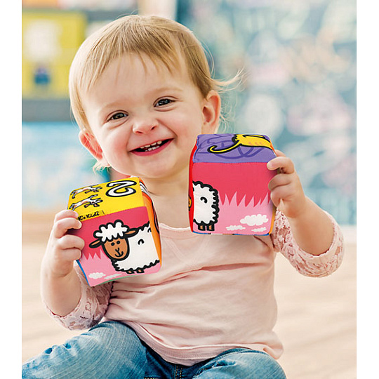 K´s Kids Zábavné textilní kostky - Zvířátka K´s Kids Zábavné textilní kostky - Zvířátka