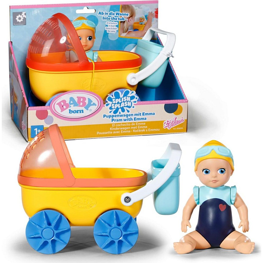 Zapf BABY born Splish Splash Kočárek s Emmou