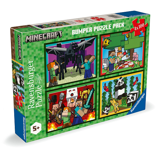 Ravensburger Minecraft 4x100 dílků Ravensburger Minecraft 4x100 dílků