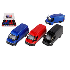 Teddies Auto/dodávka Kinsmart Mercedes-Benz Sprinter 1:48 kov/plast 12,5cm na zpětné nat. 4barvy