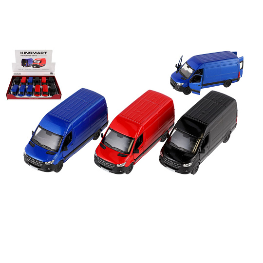 Teddies Auto/dodávka Kinsmart Mercedes-Benz Sprinter 1:48 kov/plast 12,5cm na zpětné nat. 4barvy Teddies Auto/dodávka Kinsmart Mercedes-Benz Sprinter 1:48 kov/plast 12,5cm na zpětné nat. 4barvy