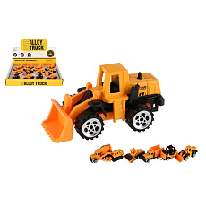 Teddies Auto stavební mini kov/plast 7cm volný chod mix druhů