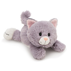 NICI plyš Kočka šedá 20cm, ležící GREEN