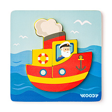 Woody Puzzle Baby - lodička Woody Puzzle Baby - lodička