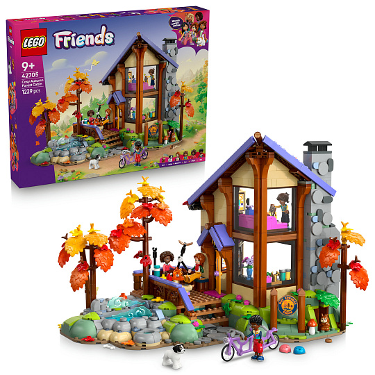 LEGO Friends 42705 Útulná chata v podzimním lese LEGO Friends 42705 Útulná chata v podzimním lese