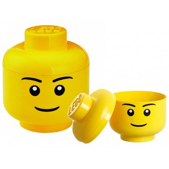 Smartlife LEGO úložná hlava (velikost L) - chlapec