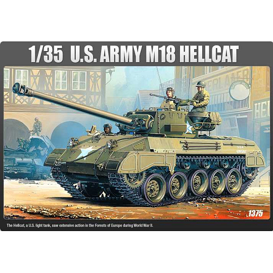 Academy Model Kit tank 13255 - US ARMY M-18 HELLCAT (1:35)