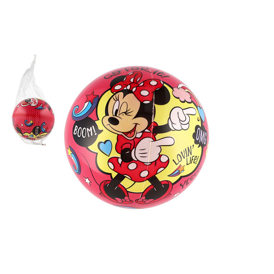 Teddies Míč Minnie nafouknutý 23cm v síťce Teddies Míč Minnie nafouknutý 23cm v síťce