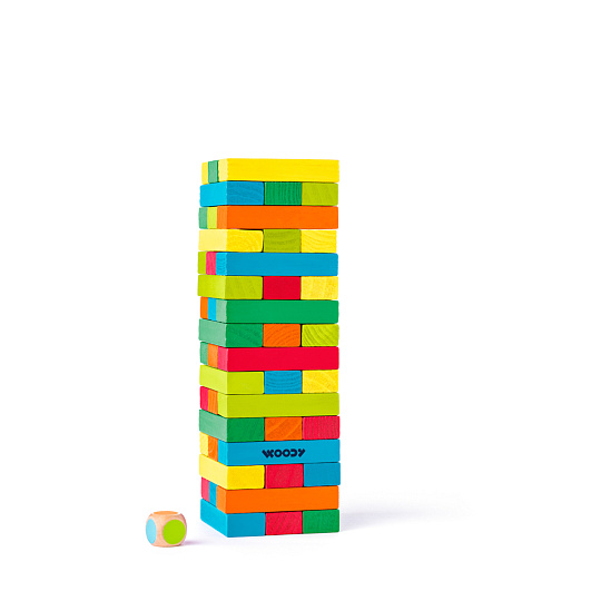Woody Tower Tony věž Jenga barevná