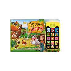 Zvuková knížka Moje zvírátka z farmy s mobilem na baterie 22x14cm CZ text