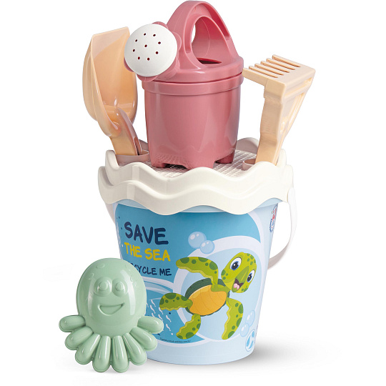 Rappa Androni RECYKLACE PASTEL Sada na písek oceán s konvičkou - střední