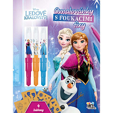 Jiri Models Omalovánky s foukacími fixy FROZEN - Ledové království
