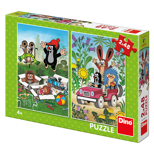 Dino KRTEK SE RADUJE 2x48 Puzzle