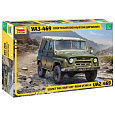 Zvezda Model kit military 3629 - UAZ-469 Soviet 4WD off-road vehicle (1:35)