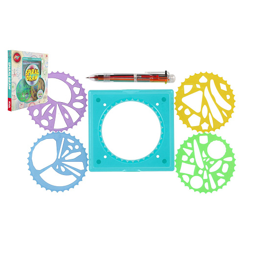 Teddies Inspiro pravítka + 6-barevná tužka plast v krabici 24x24x2cm
