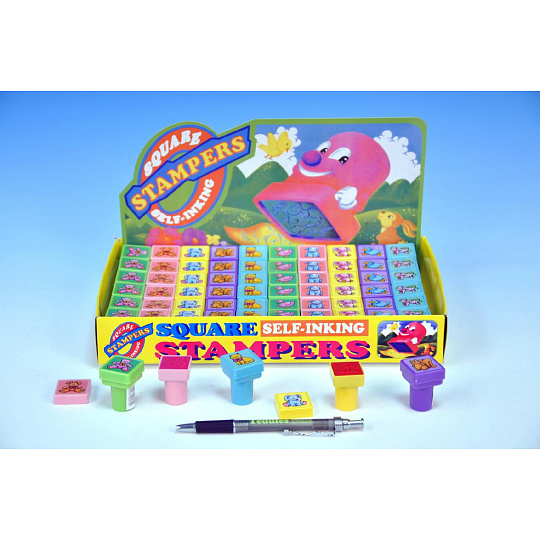 Wiky Razítka zvířátka 2,5x2,5cm asst 10 druhů