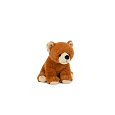Teddies Medvěd hnědý sedící plyšový 13x19cm plněný kuličkami 0m+