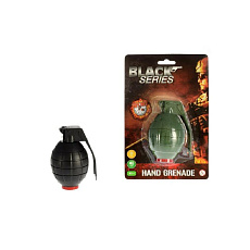 Teddies Ruční granát plast 10cm na baterie se zvukem se světlem na kartě