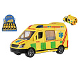 Teddies Auto ambulance plast 12cm na setrvačník