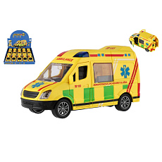 Teddies Auto ambulance plast 12cm na setrvačník